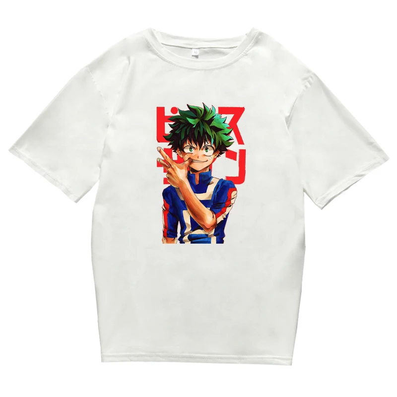 

Anime My Hero Academia Deku Midoriya Izuku Printed T-Shirt Summer Streetwear Casual Short Sleeve Harajuku Unisex
