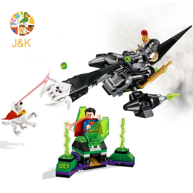 76096 219 шт Супер Герои серии Krypto Team-up Lobo Бэтмен модель строительные блоки кирпичи
