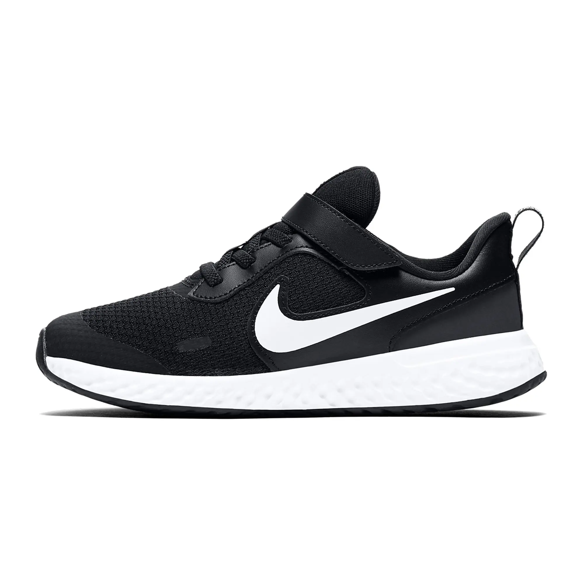 Оригинальная детская спортивная обувь Nike Revolution 5 (PSV) черные детские кроссовки |