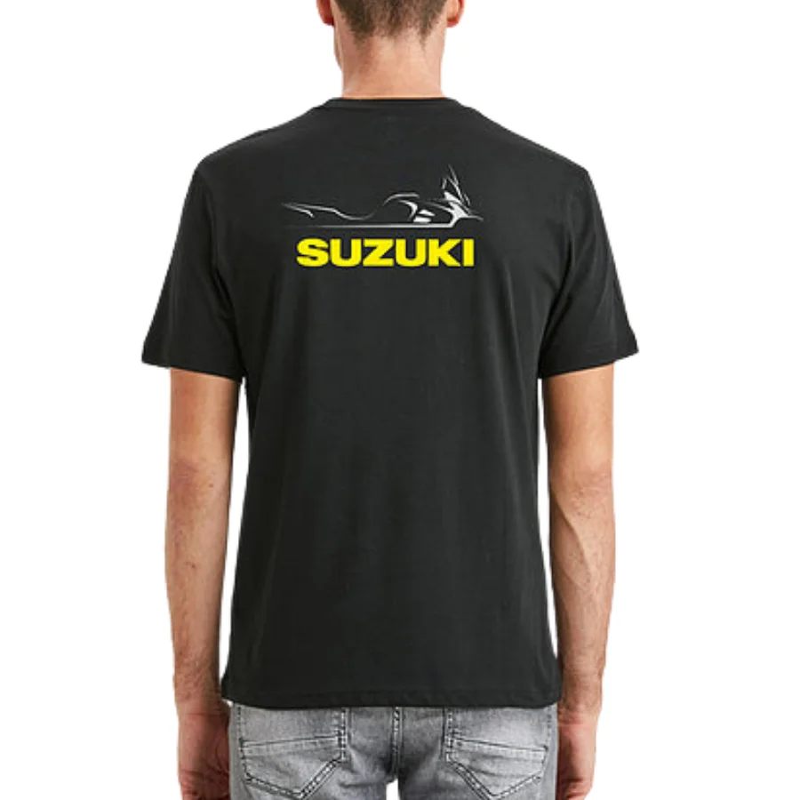 

New Fashion Spring Men's O neck Short Sleeve Tshirt Suzuki V Strom Printed 100% Cotton Casual Crew Neck Summer T-shirt