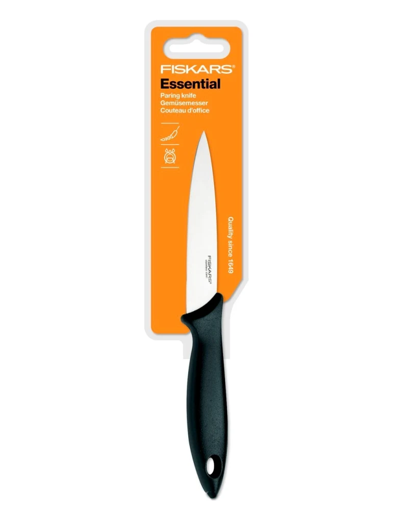 Нож для корнеплодов Fiskars Essential 11 см | Дом и сад