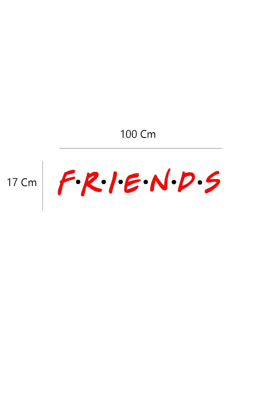 Б. И. Вт. Друзья красный 3 мм МДФ дерево лазерная резка декор стен|Декоративные