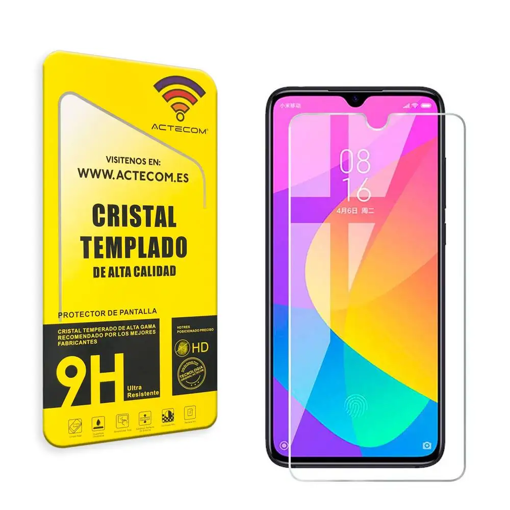 ACTECOM PROTECTOR PANTALLA PARA Xiaomi MI 10 Lite CRISTAL VIDRIO TEMPLADO para Xiaomi MI 10 Lite