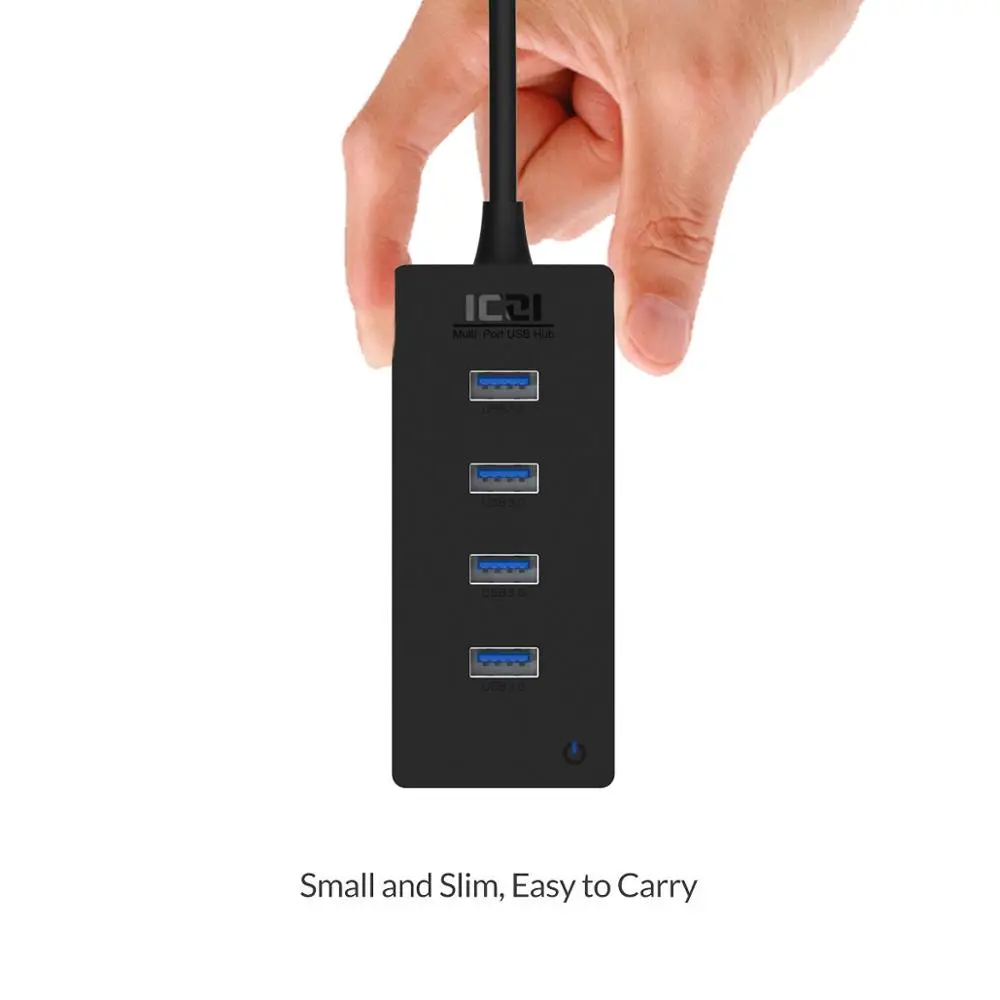 ICZI USB C концентратор типа Thunderbolt 3 до 4 0 порты OTG со светодиодным индикатором для
