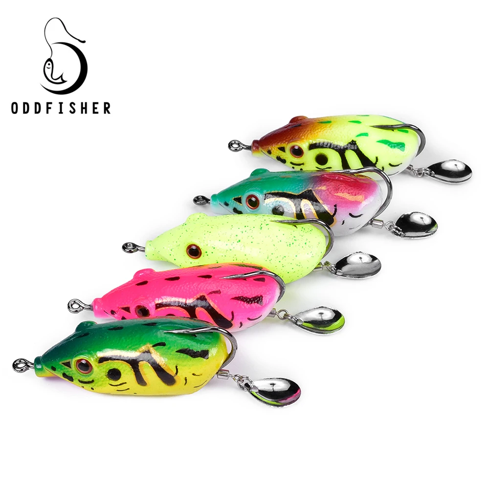 Рыболовные приманки-лягушки 6 см/13 г топвотер пластиковая Мягкая трубка приманка