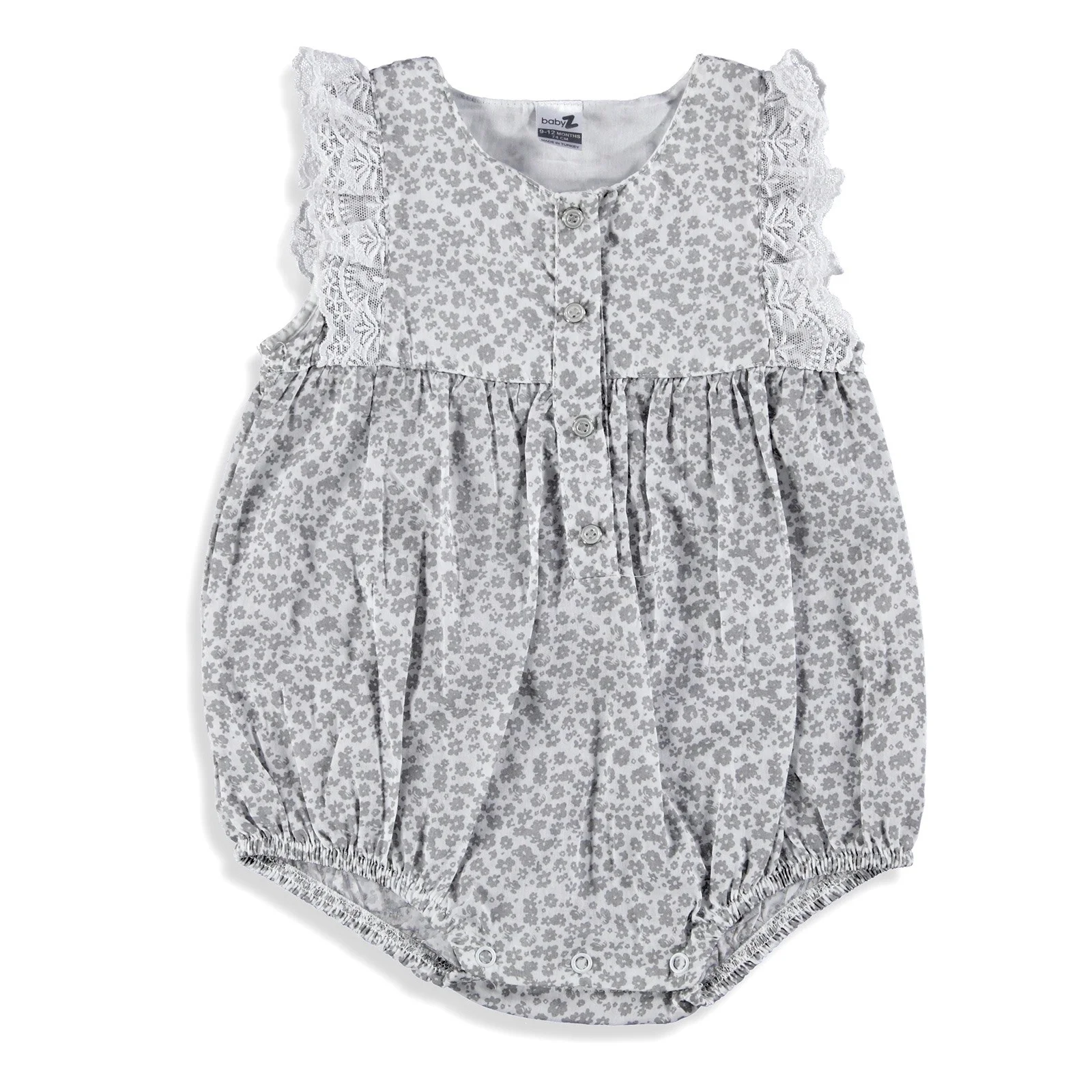 Ebebek BabyZ/кружевной Короткий комбинезон на пуговицах для маленьких девочек| |