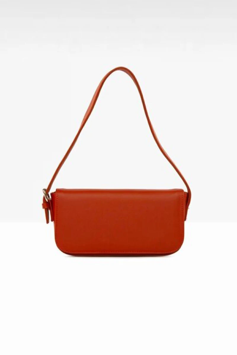 

Fashion White Purple Mink Red Camel Black Grey Retro Design Premium Baguette Mini Bags PU Soft Leather Shoulder for Women 2021
