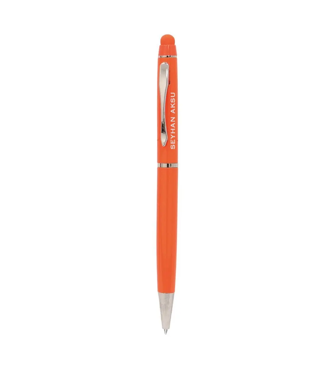 

Personalized Orange Metal Ballpoint Pen (Model 506)