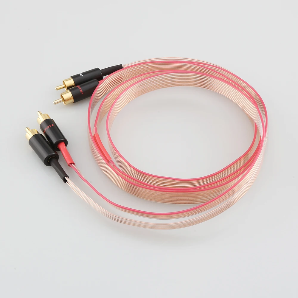 Новый аудиокабель FC10C Red Dawn OCC медный сигнальный кабель RCA с позолоченным штекером