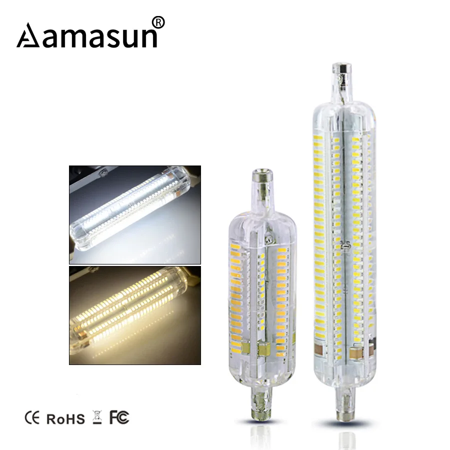 360 градусов излучаемые силиконовые R7S светодиодный 118 мм 78 светильник почки 10 Вт 5