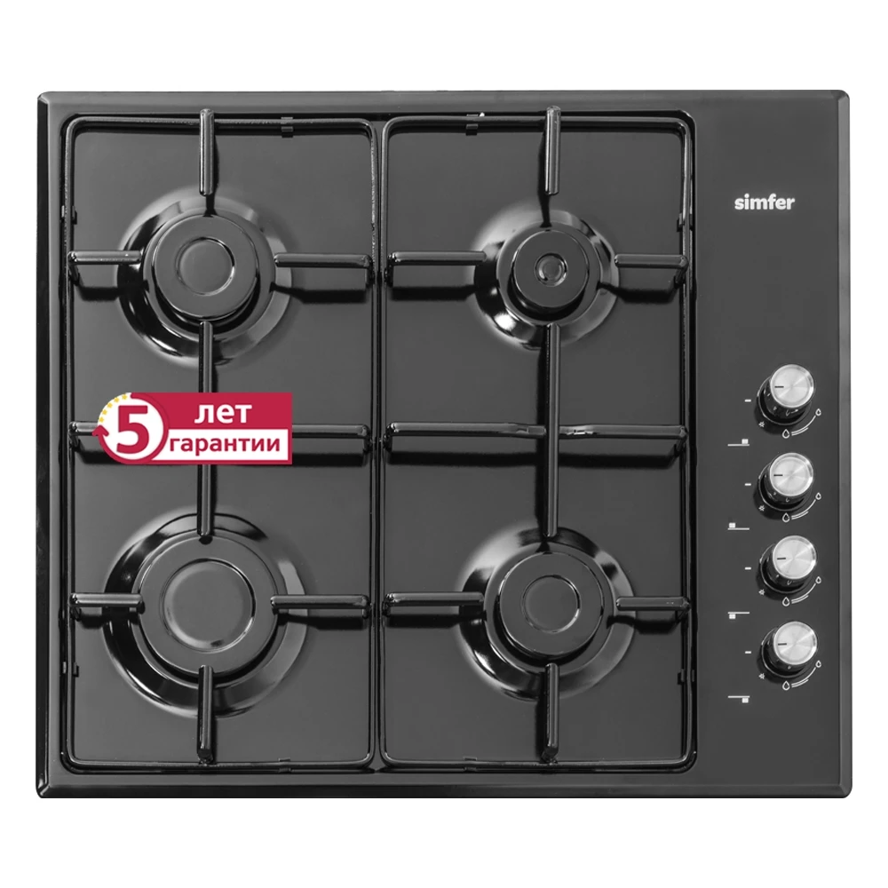 Газовая варочная панель Simfer H60Q40B400/470/411 поверхность плитка техника для
