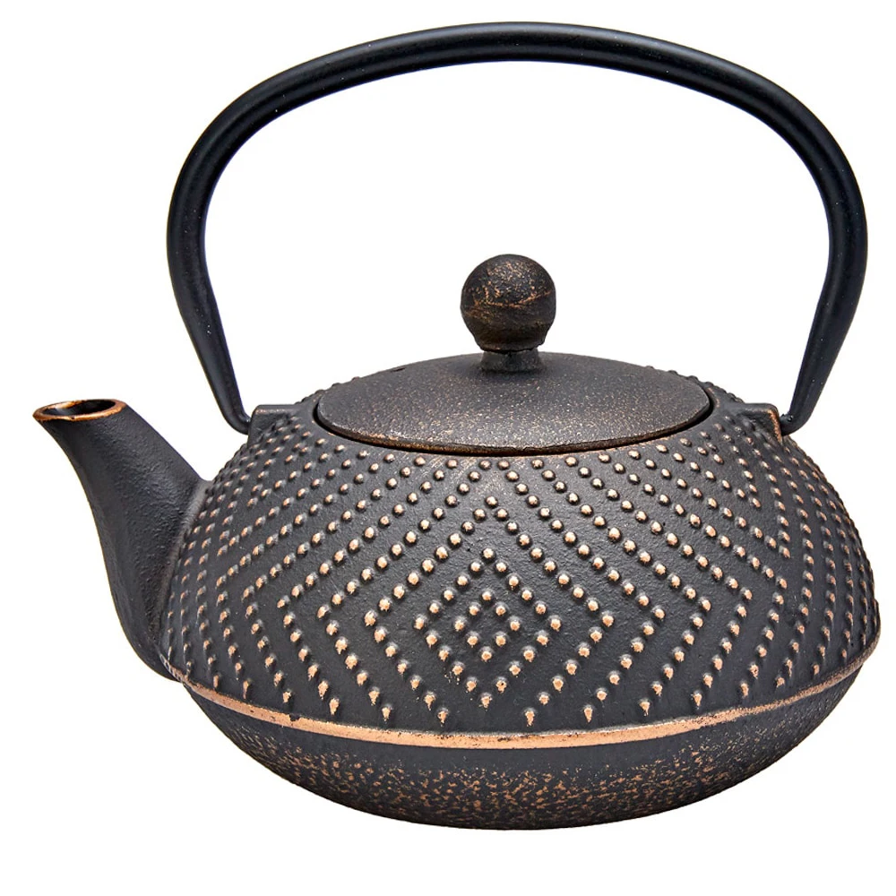 

Karaca Dark Gold Teapot. Tea infuser