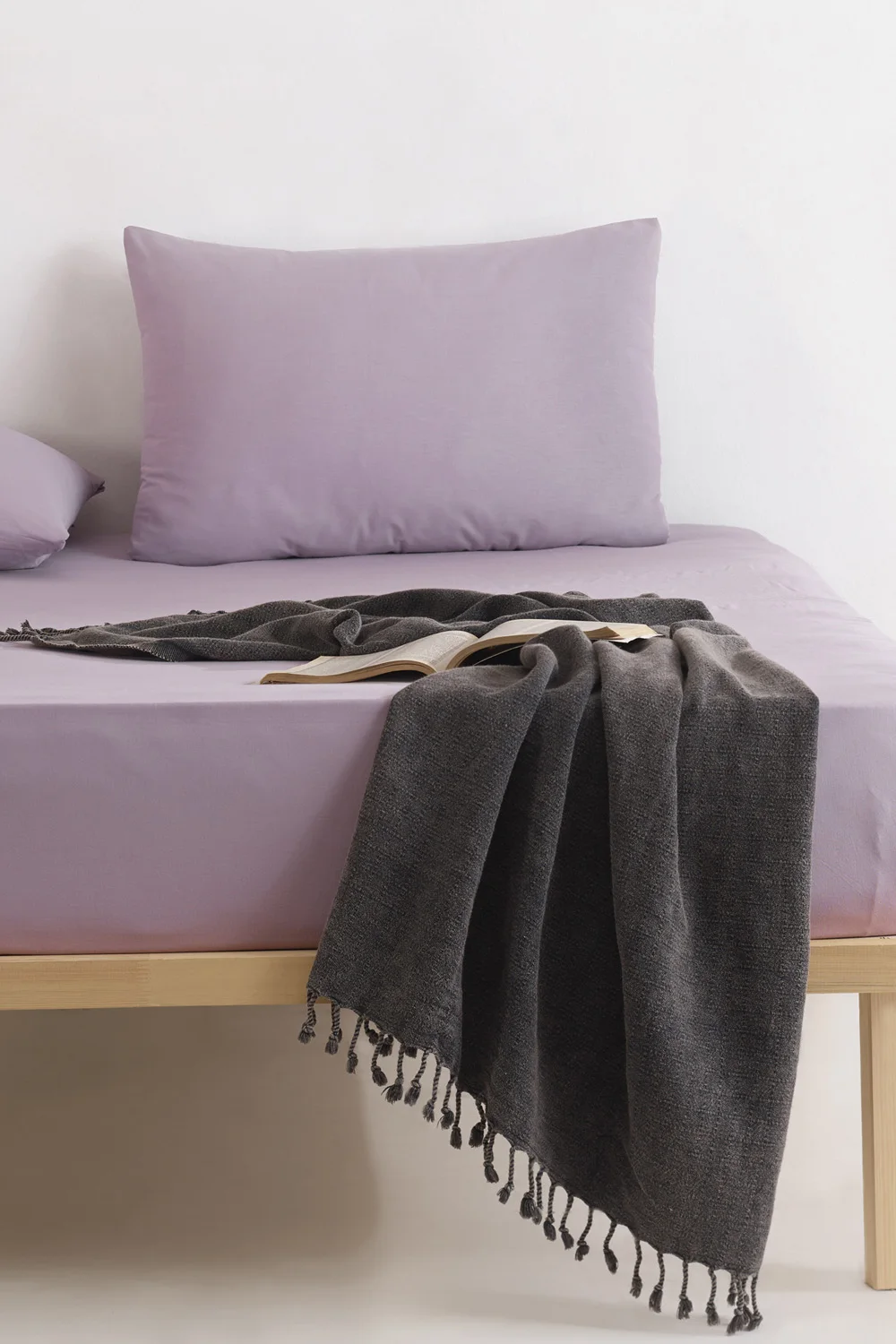 

Flat-colored Double Bed Sheet Set 160x200cm Natural cotton Bed Sheet Set
