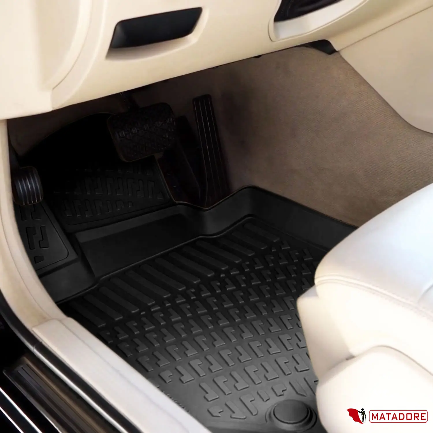 3D резиновые напольные коврики matзолотого цвета для Suzuki Grand Vitara 2015