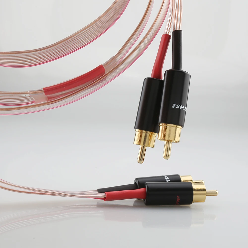 Новый аудиокабель FC10C Red Dawn OCC медный сигнальный кабель RCA с позолоченным штекером