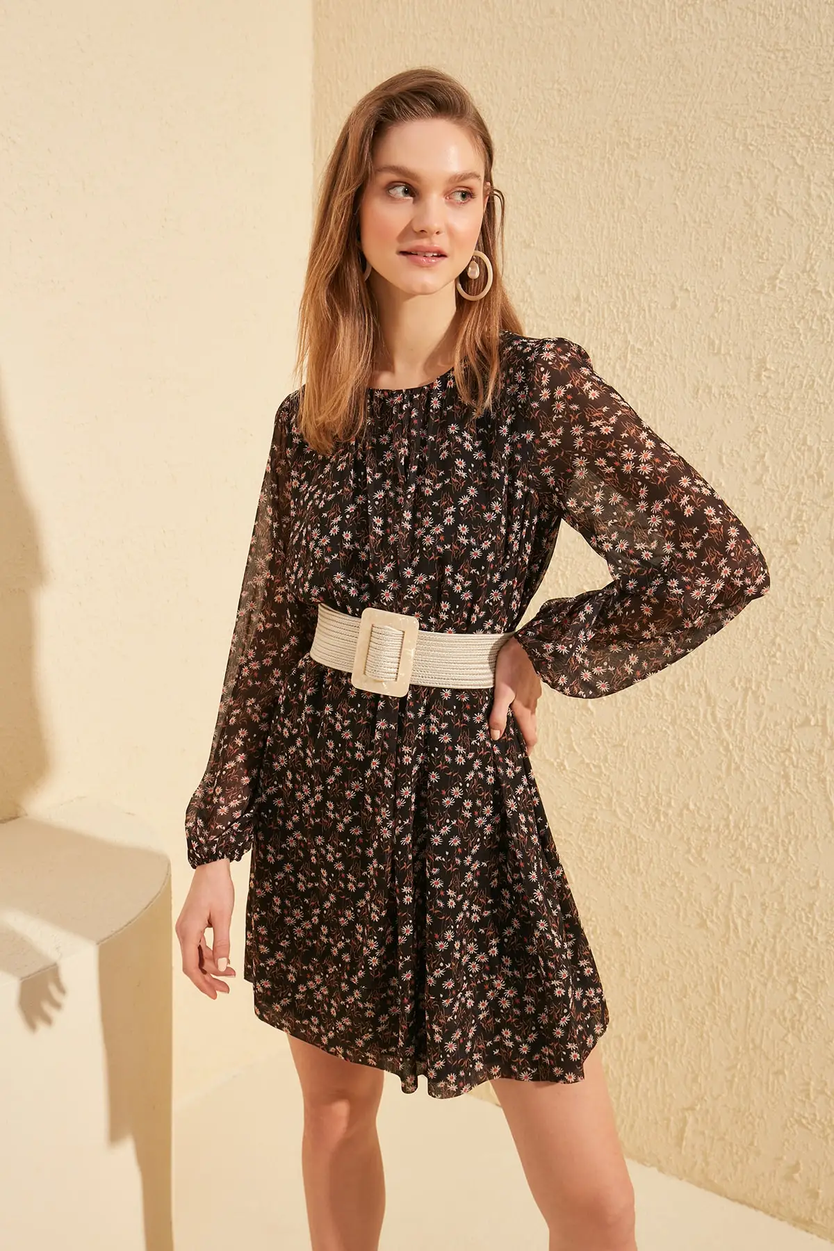 Платье с узором Trendyol TWOSS20EL0245|Женские платья| |
