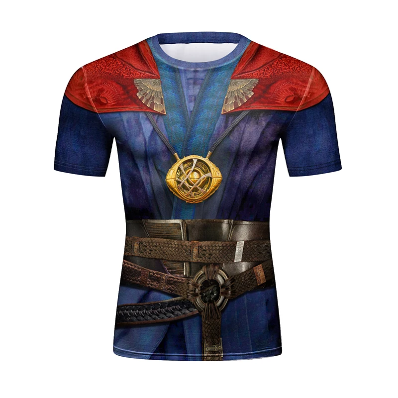 

3d Digital Knight Printed O-neck Warrior Breathable Bodybuilding Customized Boxer Guard BJJ Surfing Rash Guard Men's Shirts