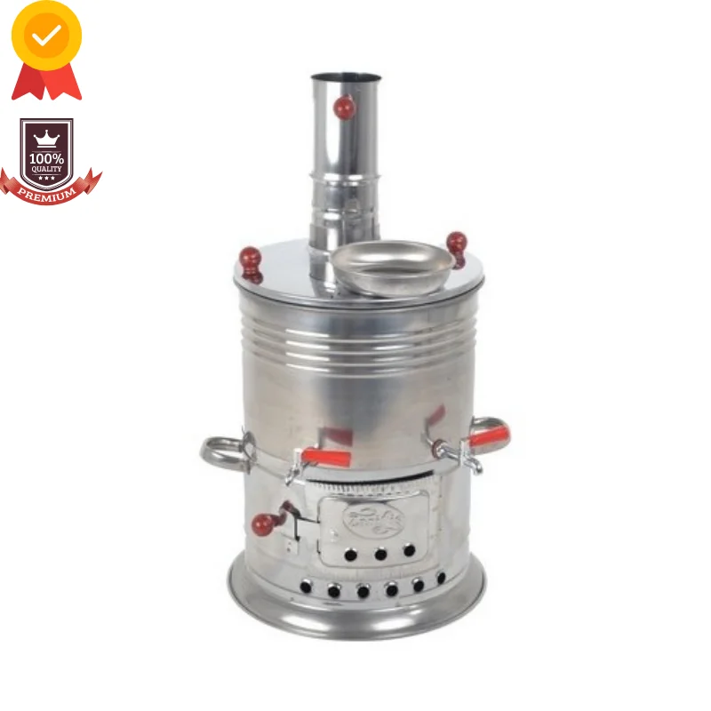 Best Paslanmaz çelik semaver kamp su ısıtıcısı odun sobası kömür kahve makinesi açık kamp ekipmanları mutfak kampı hayatta kalma