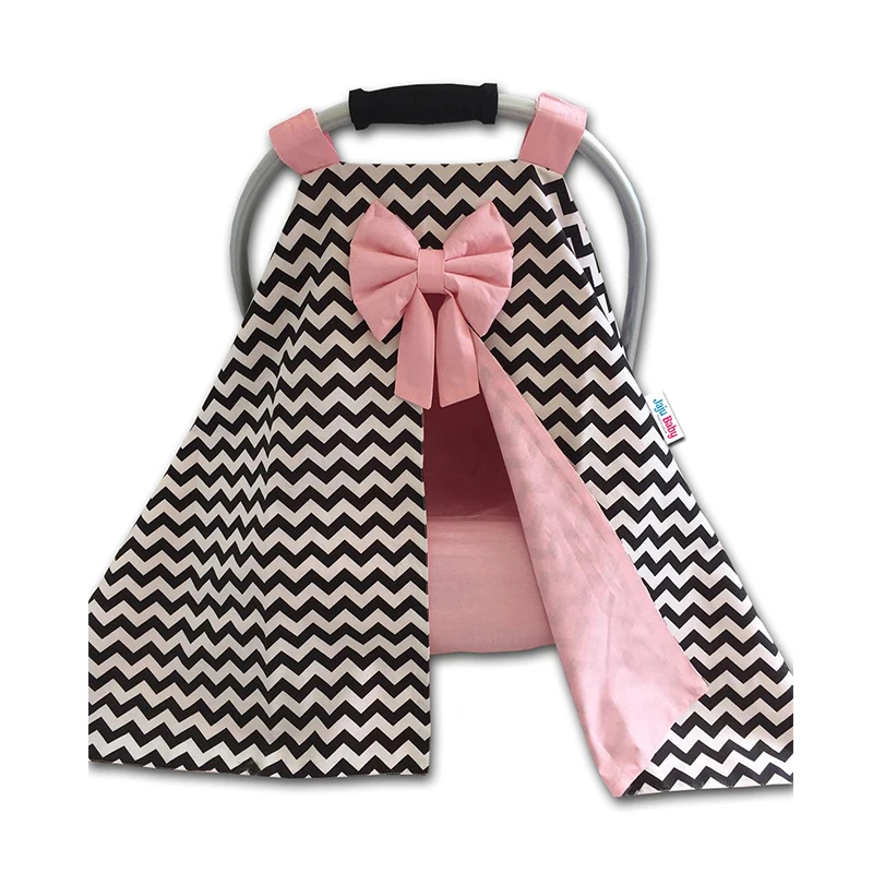 

Jaju Baby Black Zigzag and Pink Combined Stroller Cover and Inner Cover