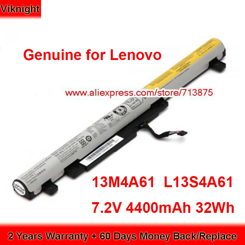 

Genuine L13S4A61 Battery L13L4E61 for Lenovo Flex 2 20376 2-14D 2-15D L13M4A61 L13S4E61 7.2V 4400mAh 32Wh