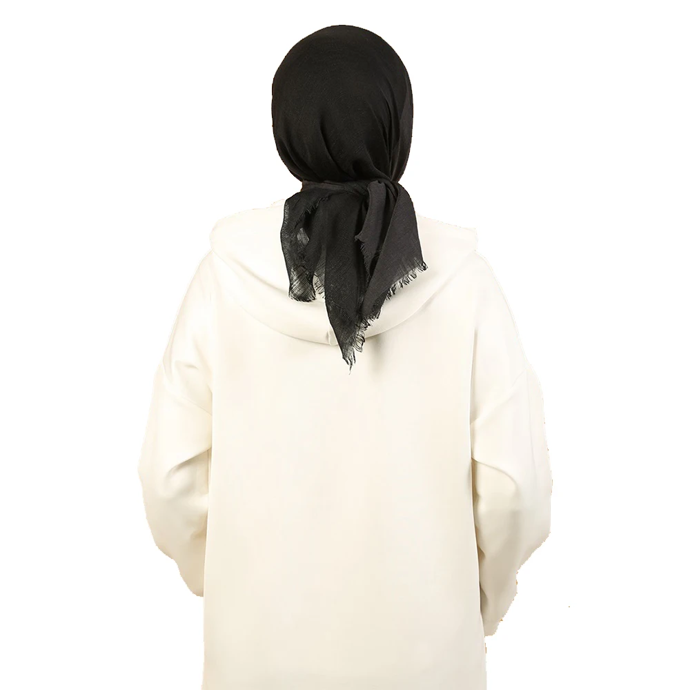 

2021 Hot Sale Trend Adalia Scarf Made in Turkey from High Quality Materials in Black Colors, stylish Women's Choice Scarf