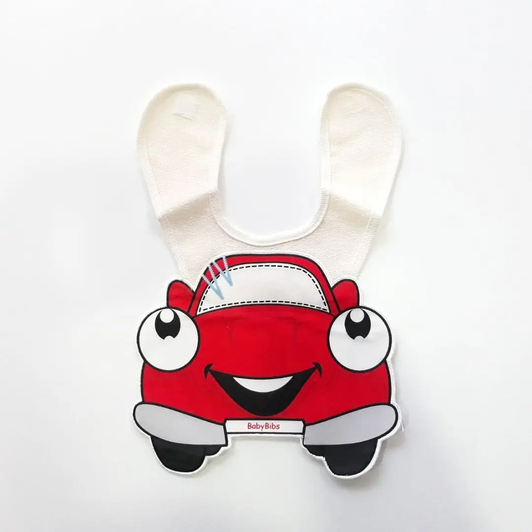 

Red Car Figured Baby Bib