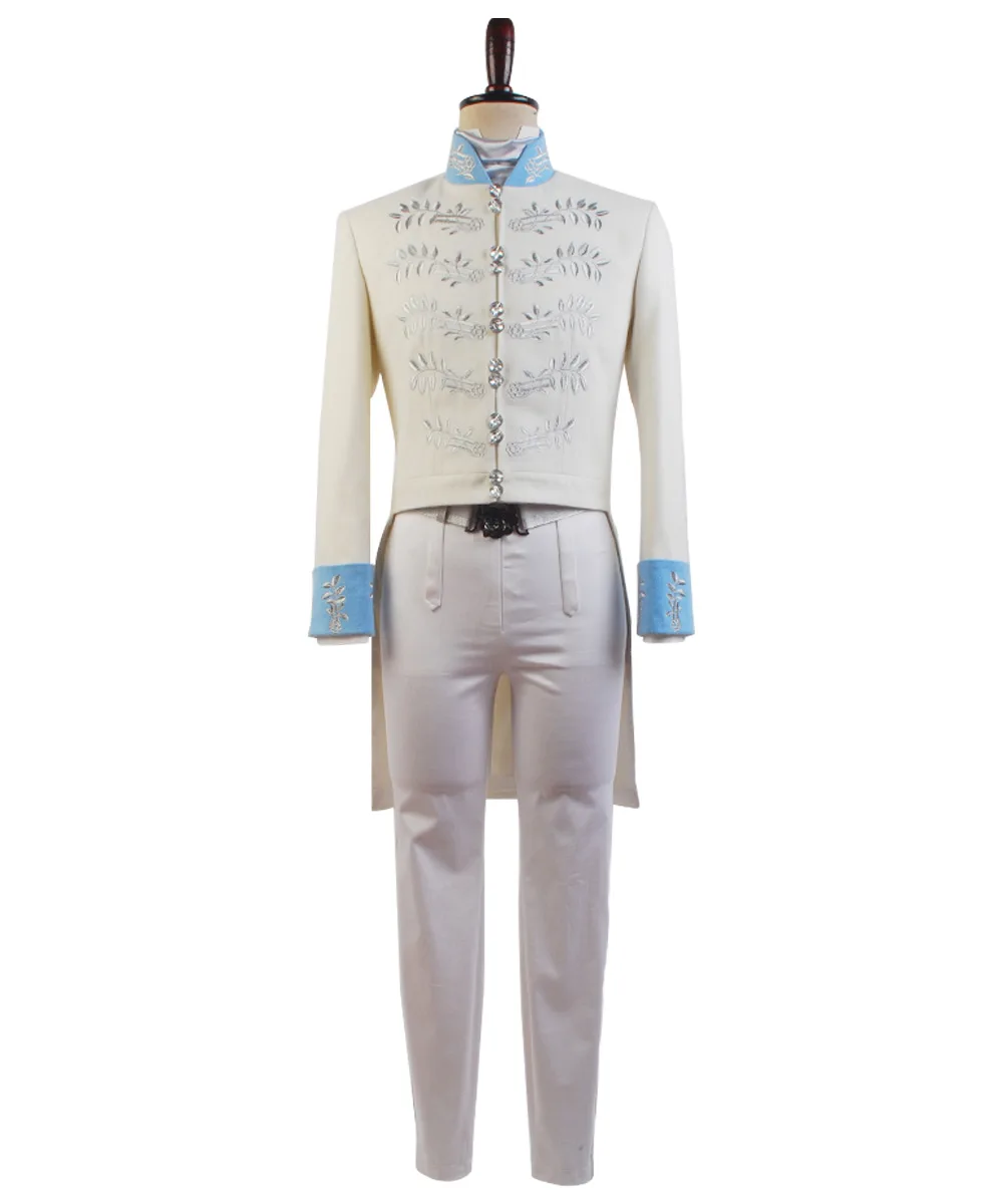 

Movie Film Prince Charming Cosplay Costume Adult Men Uniform Coat Outfits Halloween Carnival Suit