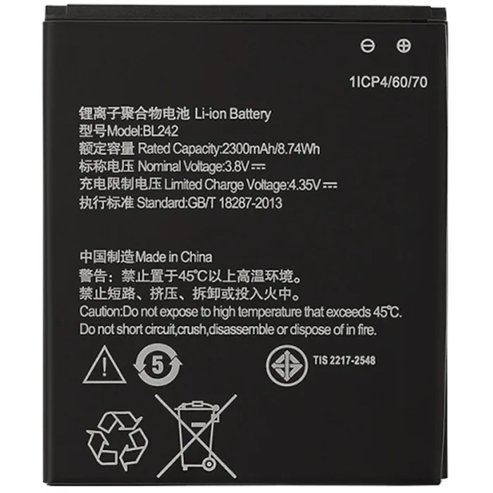 Battery for Lenovo A6000 K3 music lemon/A6010/A2020 (bl242) (Vixion) | Mobile Phone Batteries