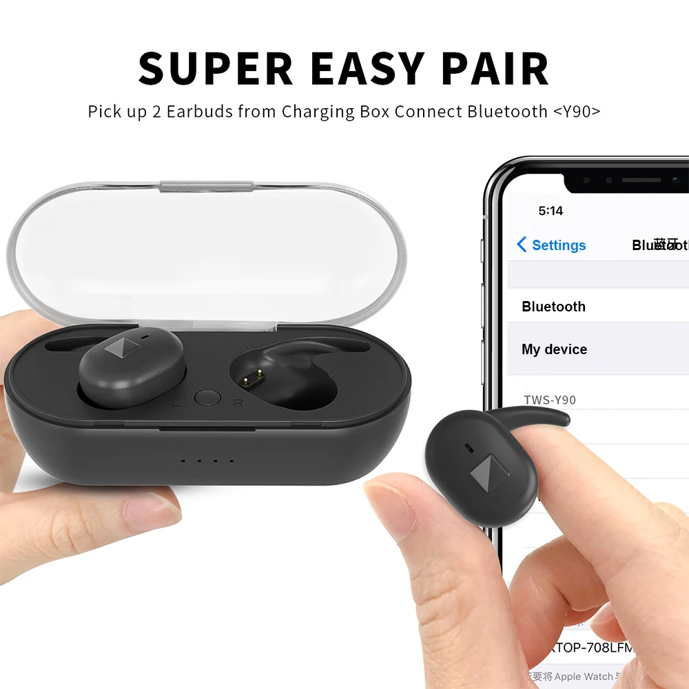TWS наушники 5 0 Беспроводные Bluetooth Наушники для iPhone Xiaomi Одинарные и двойные