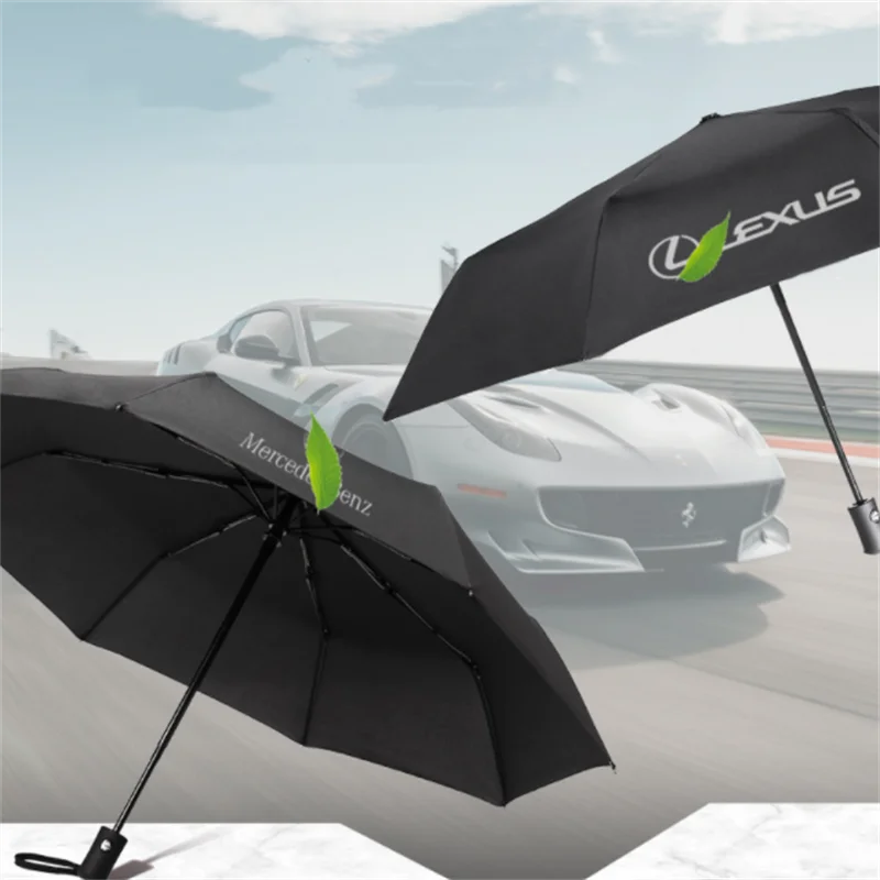 Автоматический зонт с логотипом автомобиля дождь портативный автомобильный