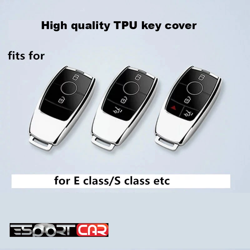 

Hight quality Tpu Car Key Cover Case Shell Bag Protective Key Ring For Mercedes Benz 2017 E Class W213 2018 S class Accessories