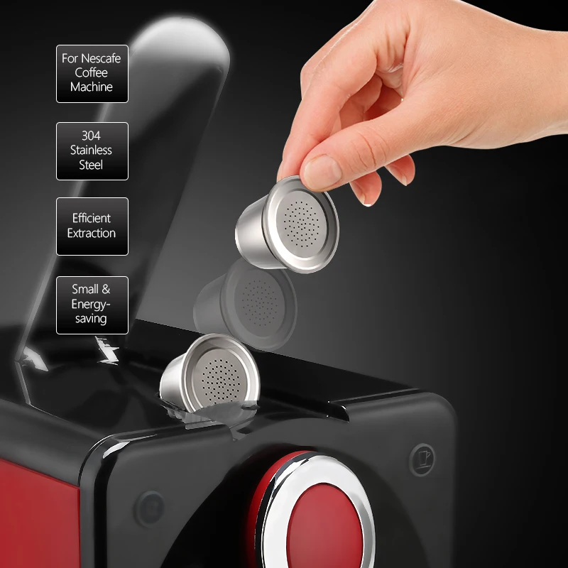 Многоразовые кофейные капсулы Nespresso фильтры из нержавеющей стали для кофемашины