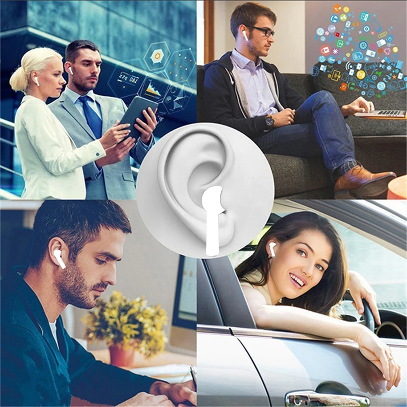I9000 TWS изменить имя двойной кран Bluetooth наушники Беспроводные водонепроницаемые