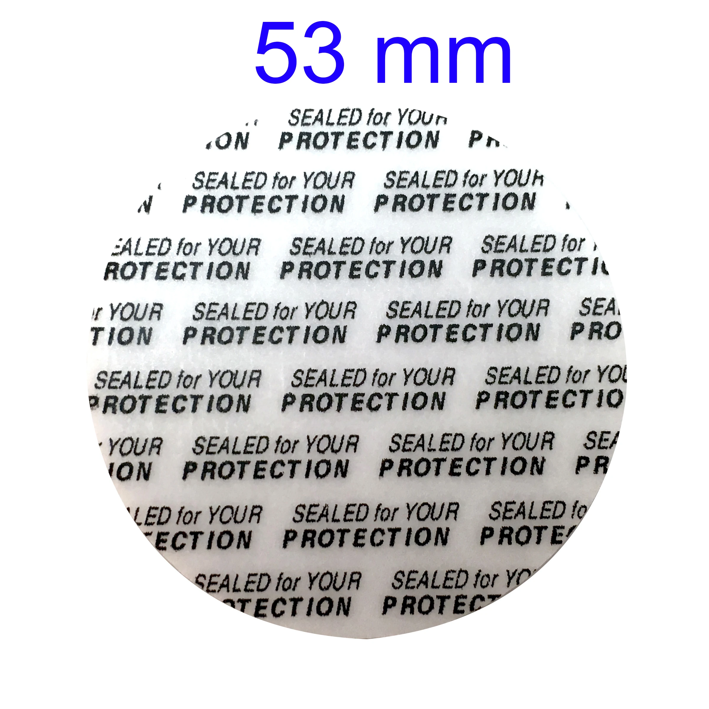 53 mm Press and Seal Safety Liners -Tamper Foam Bottles &amp Jars -Lot of 50 |