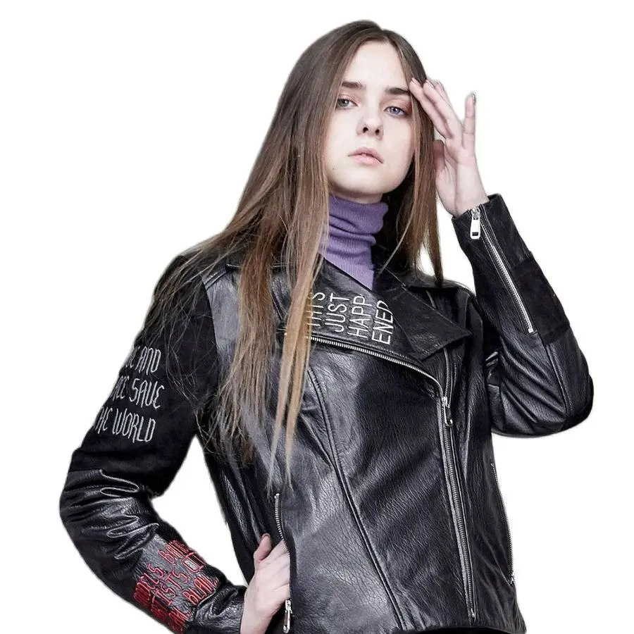 2021 Natural Sheepskin Genuine Leather Jacket Women Brand Slim Female Jacket Real Lambskin Outerwear Ladies Clothing