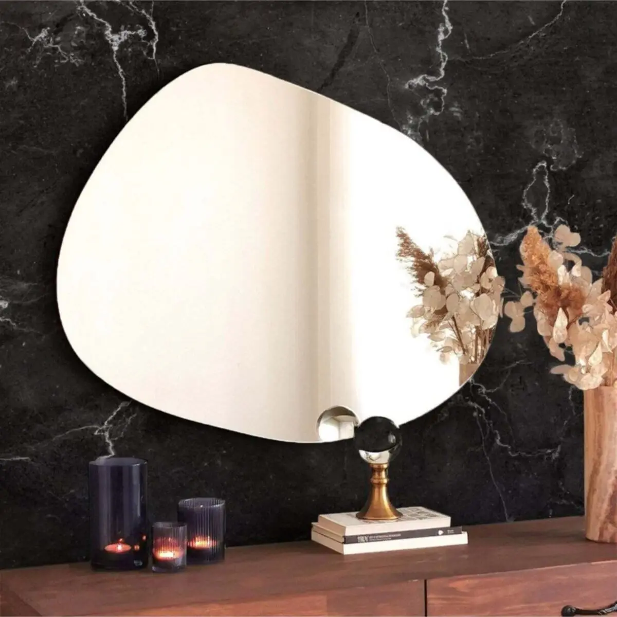 Эстетические декоративные настенные зеркала 75*55 см домашний декор гостиная