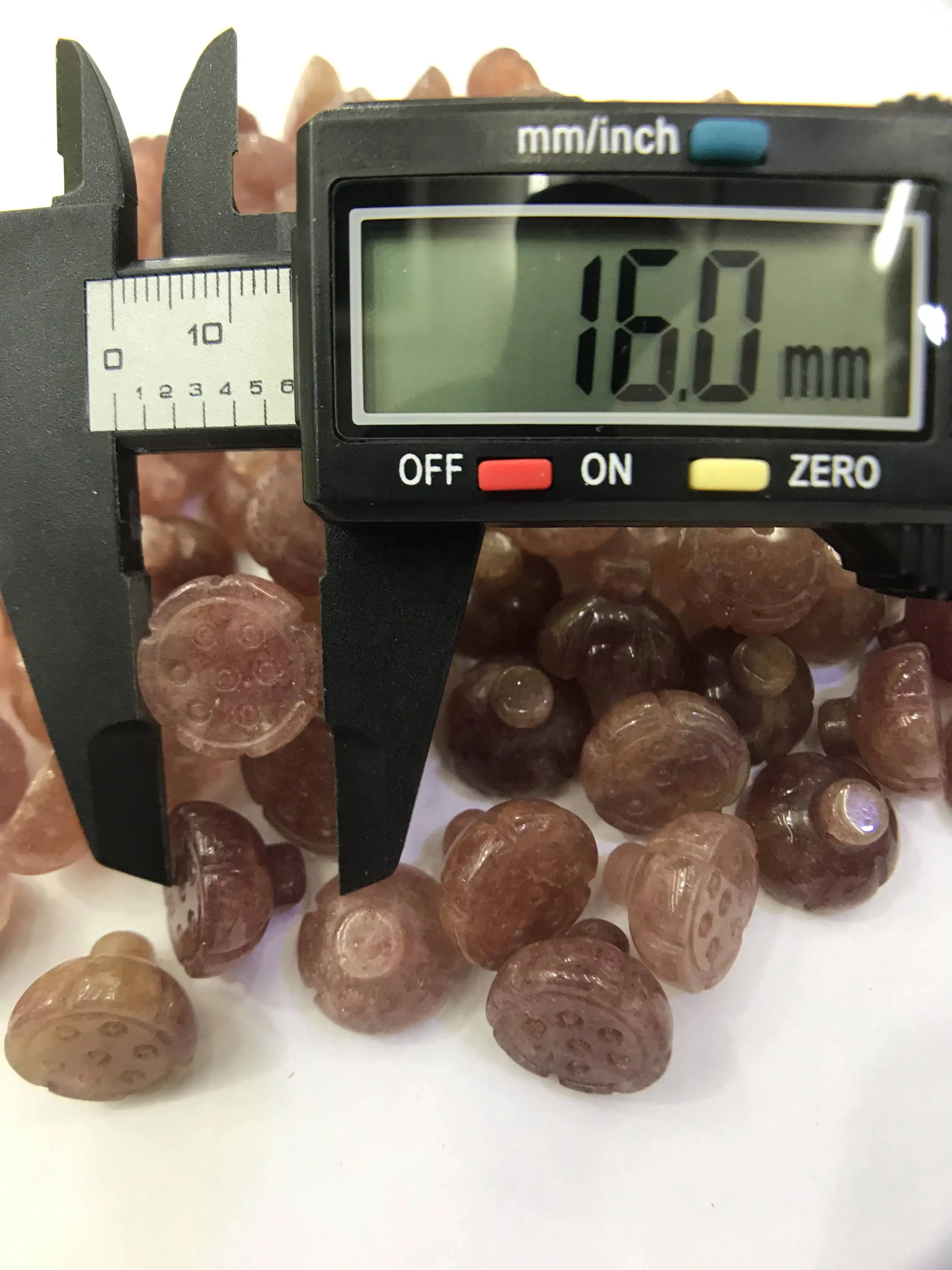 2pcs/lot 16mm Strawberry Quartzs Seedpods Flower Jewelry Making Beads Wedding Decoration Pendants Wholesale For DIY Necklace | Украшения и