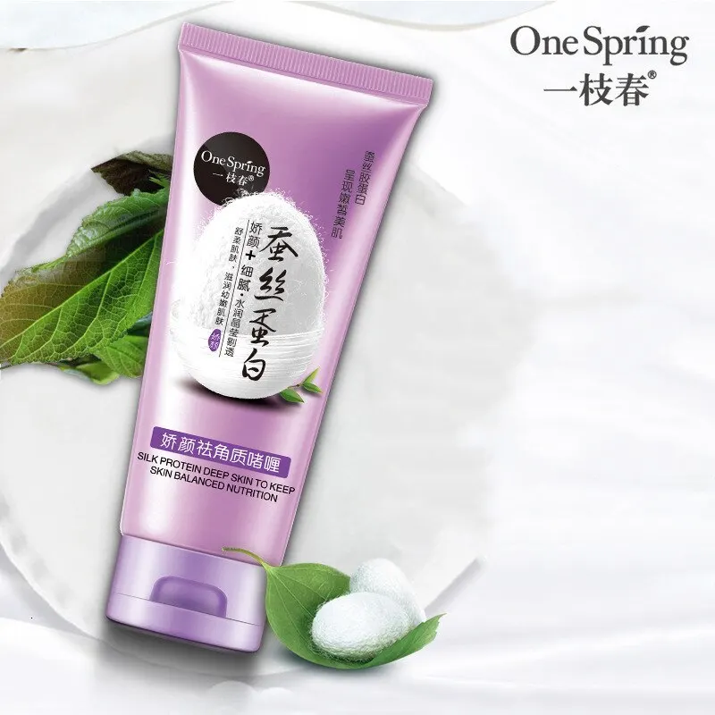 Пилинг гель для лица One Spring с экстрактом шелка и гиалуроновой кислотой 130гр. |