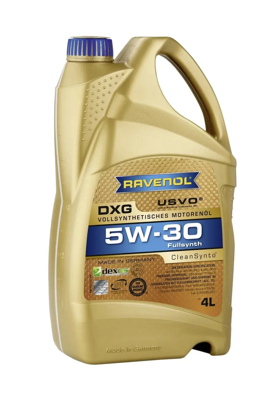 Dxg 5w-30 ravenol купить. Dexos1 gen2 5w30. Ravenol 1111124a05. 5w30 dxg 4l ravenol артикул. Ravenol 1111124005 масло моторное 5w-30 5л dxg (синтетика+пао).