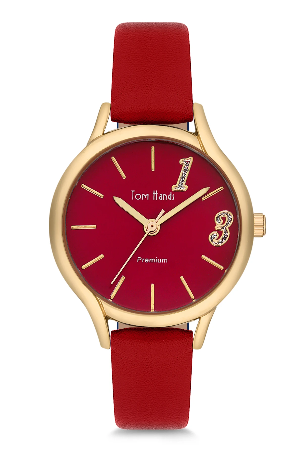 

2020 top Brand Luxury Fashion Women 'S Red Leather Quartz Wrist watch APL98B1174M27 Tom & Hands