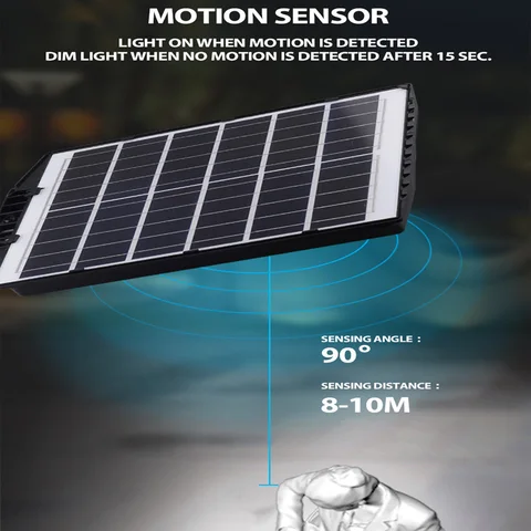 Солнечный настенный светильник с датчиком движения 20000Вт 1080LED