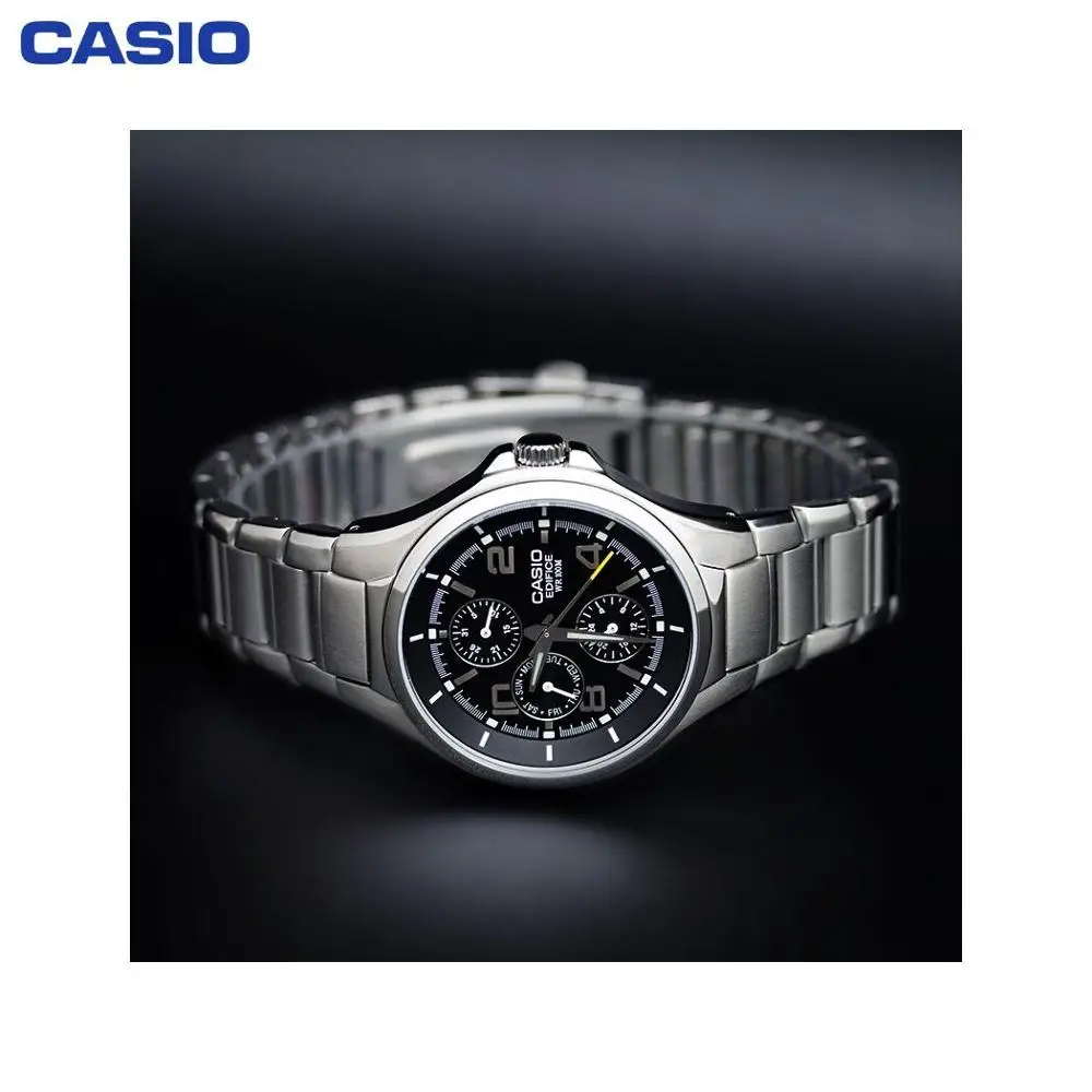 Кварцевые наручные часы Casio EF 316D 1A мужские водонепроницаемые аксессуары на