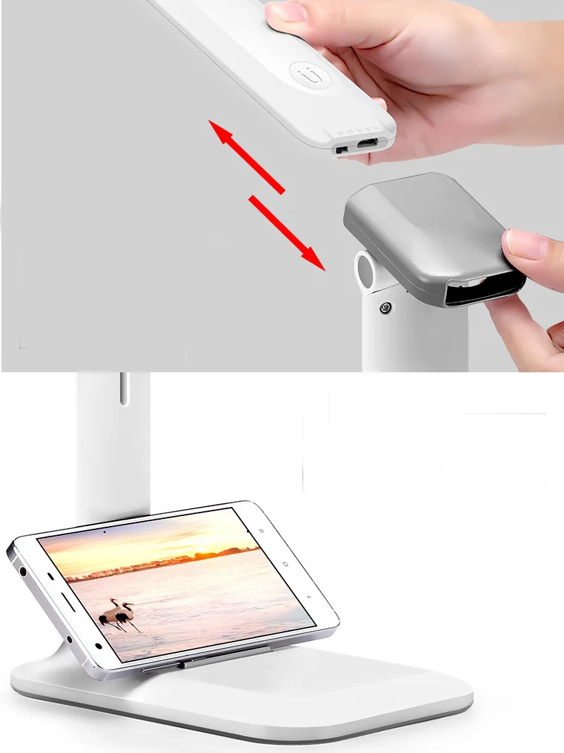 

XOLNRE Wide base children's learning table lamp simple eye protection table lamp