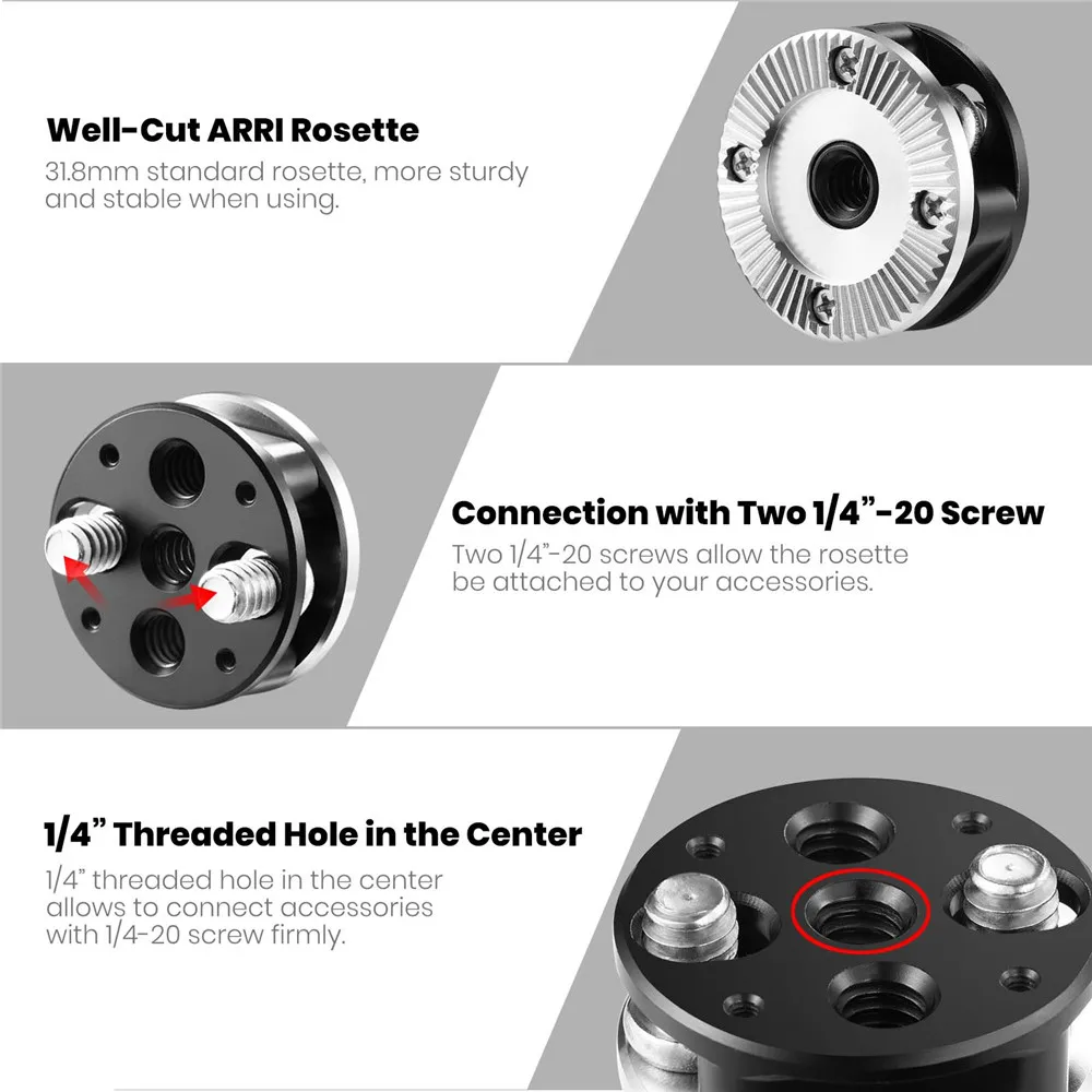 Стандартная розетка SmallRig ARRI (Диаметр 31 8 мм) крепление на болтах для камеры клетки