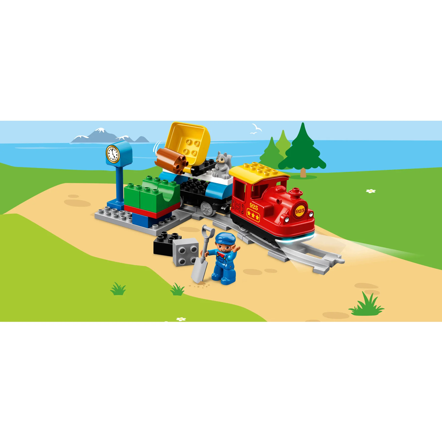 Конструктор LEGO DUPLO Town 10874 Поезд на паровой тяге | Игрушки и хобби