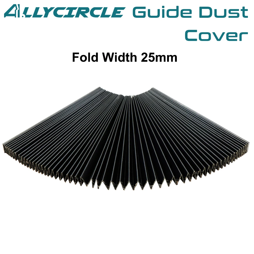 

CNC Guide Organ Dust Cloth Fold Width 15MM 20MM 25MM 30MM Stretched Length 1M Customize for Woodworking Machine