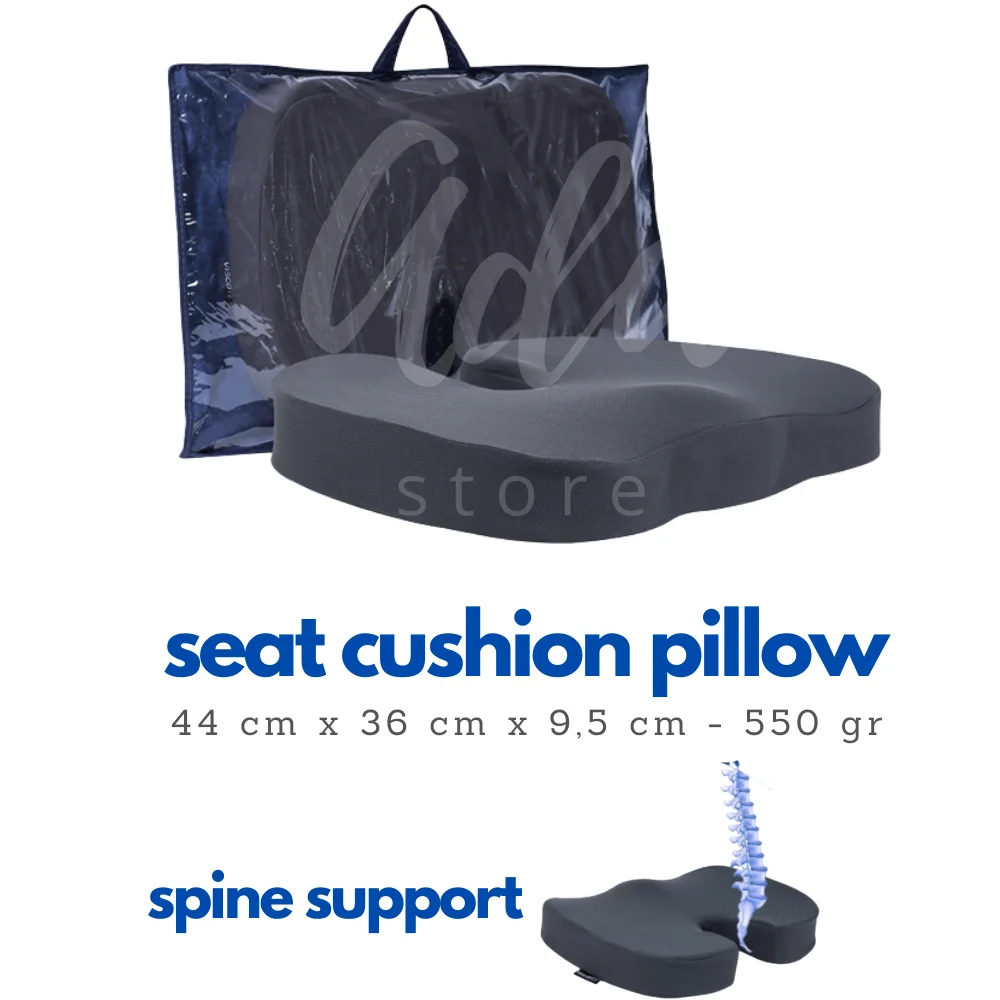 Seat Cushion Pillow for Office Chair - 100% Memory Foam Firm