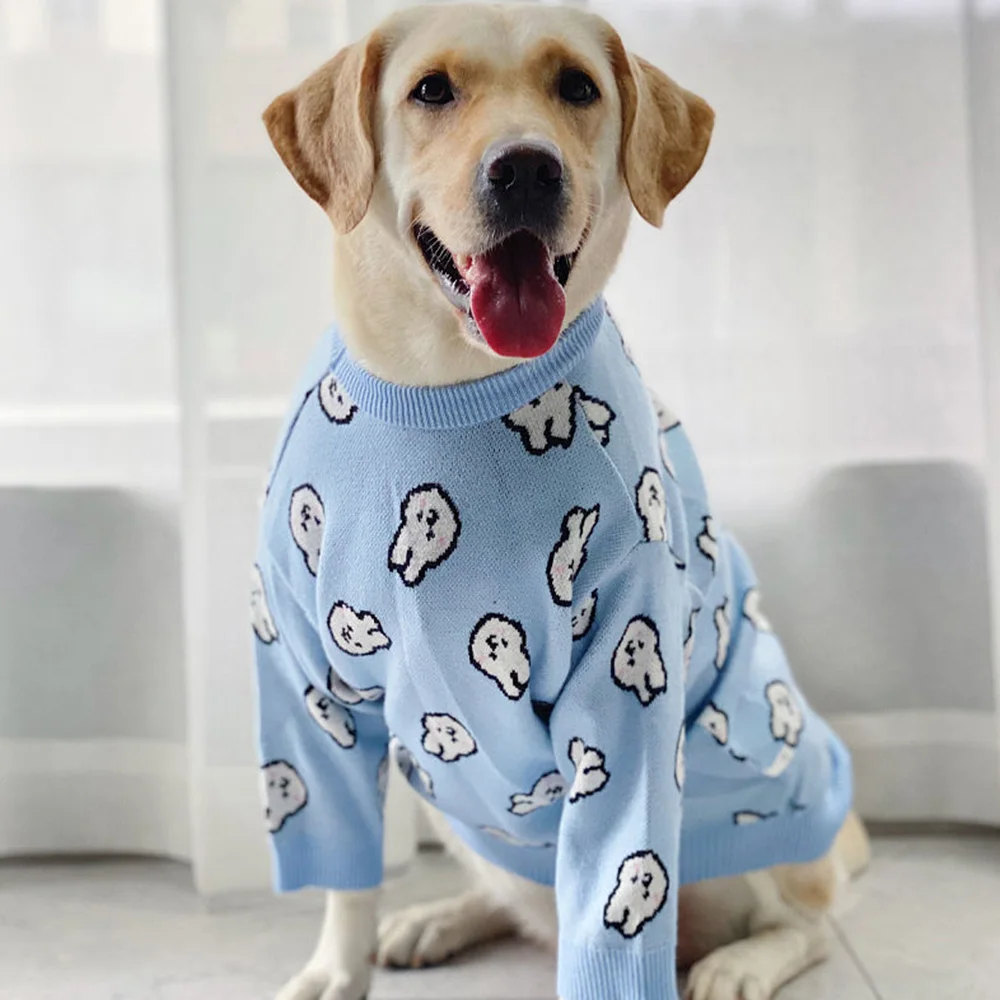 

Cartoon Big Dog Sweater Winter Pet Clothes for Small Large Dog Chihuahua Golden Retriever Coat Puppy Suit Dogs Pets Clothing