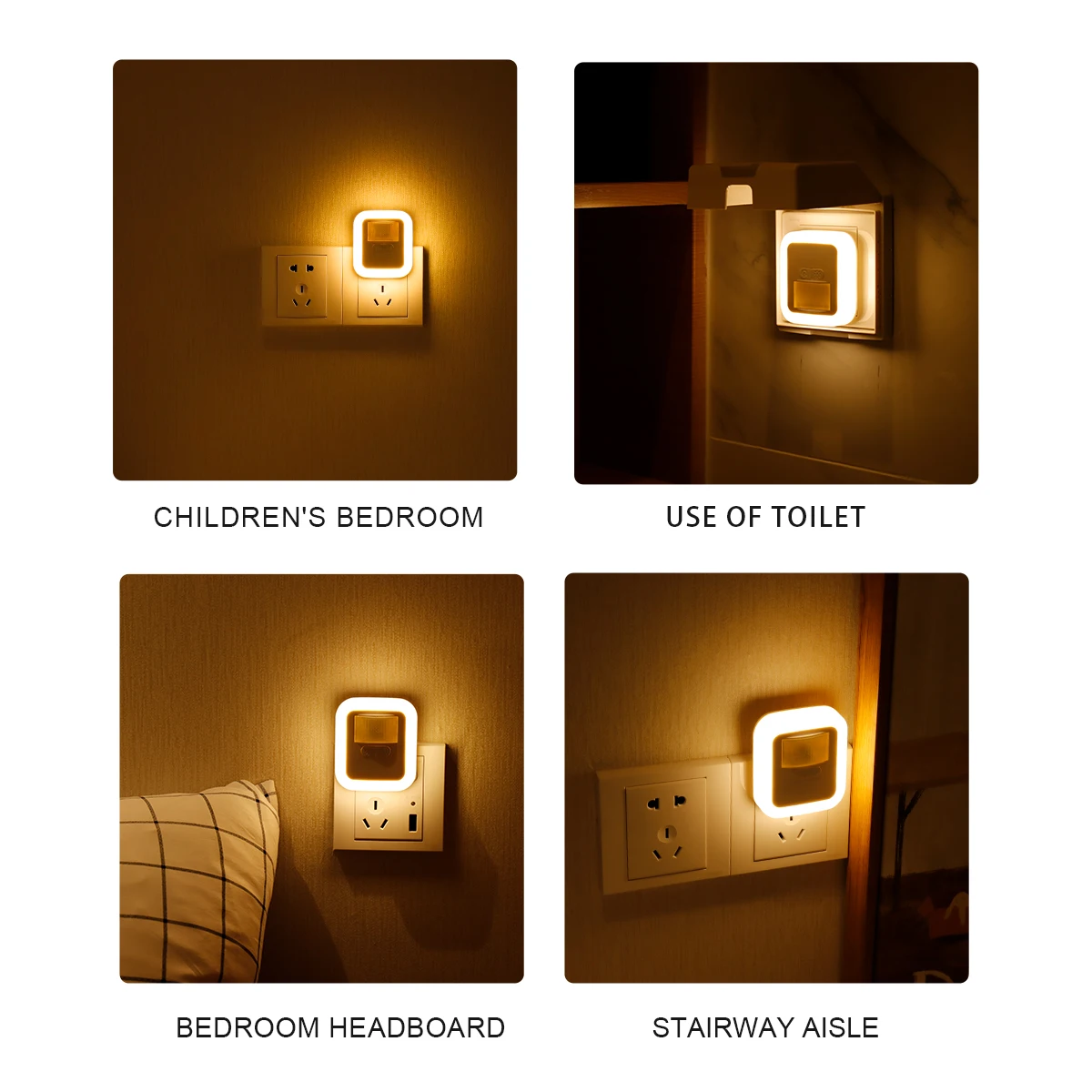 

Light Sound Remote Control LED Night Light Bedroom Decor Sensor Light Closet Night Lamp Kitchen Cabinet Wardrobe Nightlight