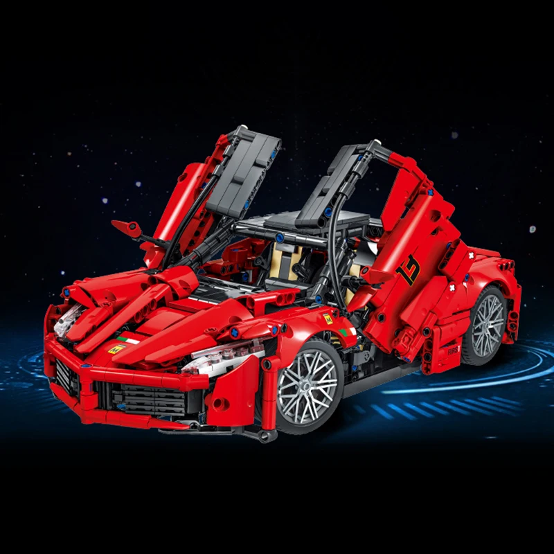 Высокотехнологичный супер гоночный автомобиль красный железо LaFerraried модель